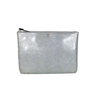 Kate Spade Mavis Street Gia Pouch Clutch Sparkle Silver